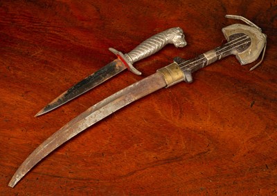 Lot 322 - A middle eastern dagger and a further dagger...