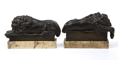 Lot 39 - A pair of early 19th century Grand Tour bronze...