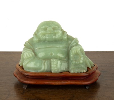 Lot 423 - Carved jade figure of Ho Tei Chinese, 20th...