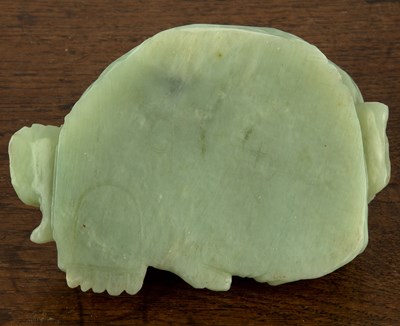 Lot 423 - Carved jade figure of Ho Tei Chinese, 20th...
