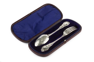 Lot 532 - A mid Victorian silver christening fork and...