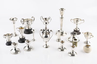 Lot 548 - An Indian silver twin handled small trophy cup...