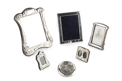 Lot 570 - A silver mounted easel dressing table mirror,...