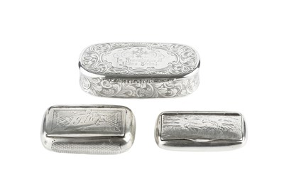 Lot 368 - An early Victorian silver snuff box, of...