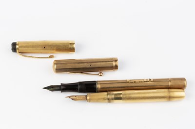 Lot 505 - An 18ct gold fountain pen, by De La Rue Ltd,...