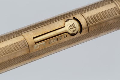 Lot 505 - An 18ct gold fountain pen, by De La Rue Ltd,...