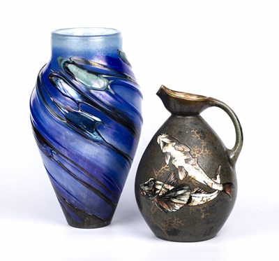 Lot 831 - Ada Loumani (b.1959) Large vase, 1997 swirled...