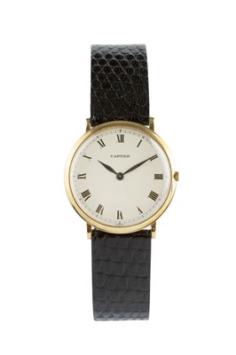 Lot 210 - A wristwatch retailed by Cartier, the circular...