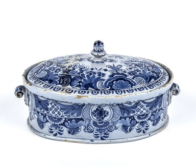 Lot 106 - A mid 18th century blue and white Dutch Delft...