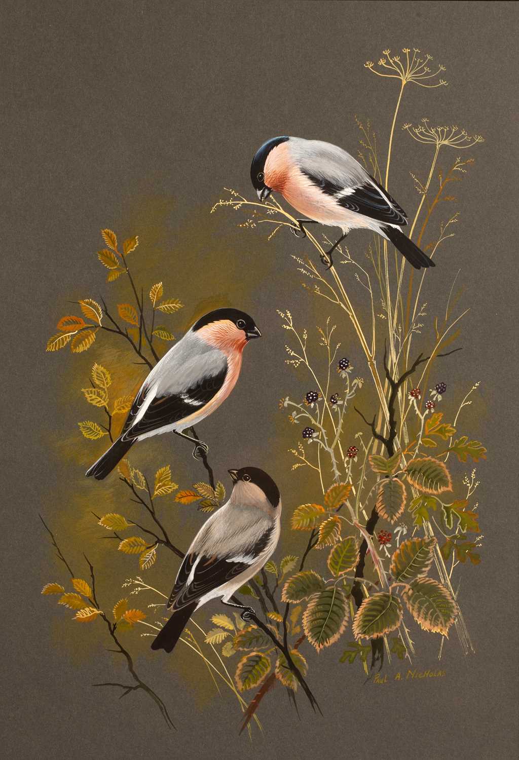 Lot 125 - Paul Alexander Nicholas (b.1943) 'Goldfinches'...