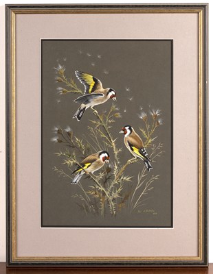 Lot 125 - Paul Alexander Nicholas (b.1943) 'Goldfinches'...