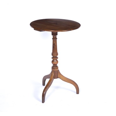 Lot 55 - A 19th century yew wood tripod occasional...