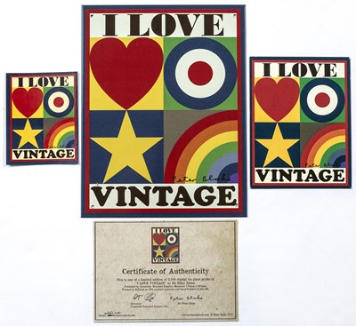 Lot 89 - Peter Blake (b.1932) I Love Vintage digital...