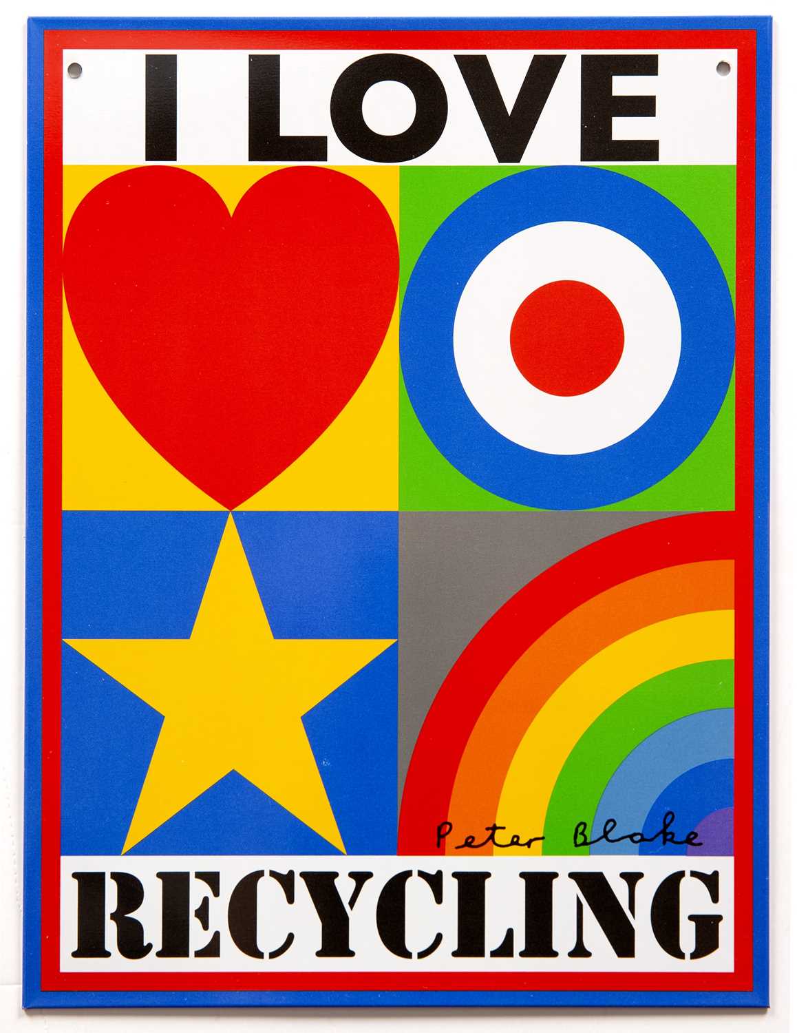 Lot 82 - Peter Blake (b.1932) I Love Recycling digital...