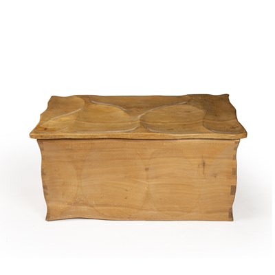 Lot 776 - Functional Sculpture Elm coffer or chest, 1987...