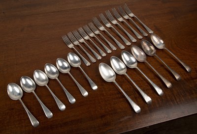 Lot 212 - Collection of silver flatware comprising of:...