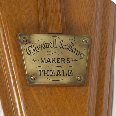 Lot 128 - A Victorian oak model display coffin for...