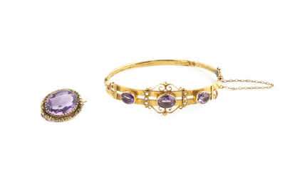 Lot 274 - A late 19th/early 20th century amethyst and...