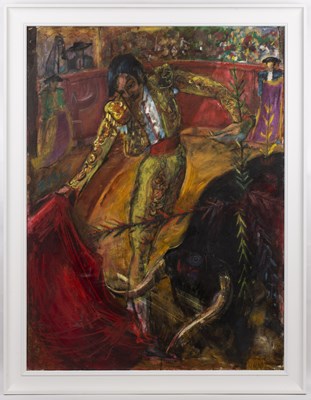Lot 241 - Sven Berlin (1911-1999) The Bullfighter oil on...