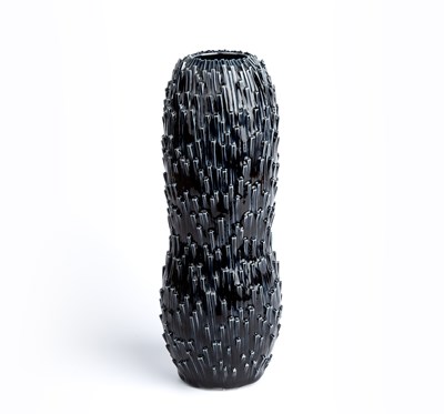 Lot 726 - Jonathan Wade (b.1973) Textured tall vessel,...