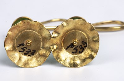 Lot 731 - Jacqueline Mina (b.1942) Chrysoprase spiral...
