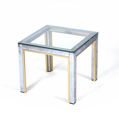 Lot 878 - Romeo Rega (1925-1984) Occasional table chrome...