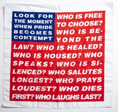 Lot 895 - Barbara Kruger (b. 1945) Untitled (Flag), 2020...