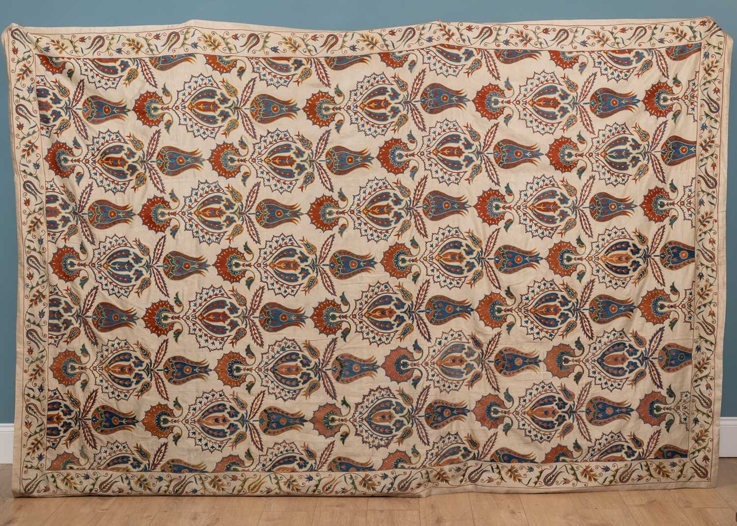 Lot 445 - A silk suzani