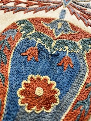 Lot 445 - A silk suzani