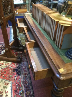 Lot 150 - A William VI mahogany library table with a...