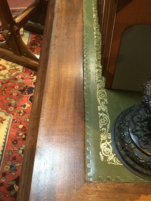 Lot 150 - A William VI mahogany library table with a...