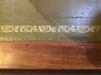 Lot 150 - A William VI mahogany library table with a...