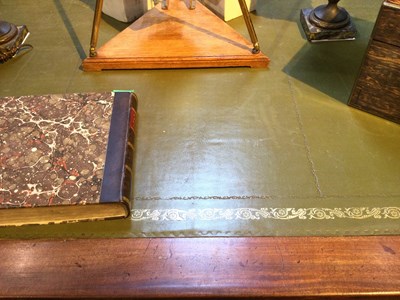 Lot 150 - A William VI mahogany library table with a...