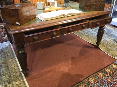 Lot 150 - A William VI mahogany library table with a...