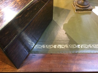 Lot 150 - A William VI mahogany library table with a...