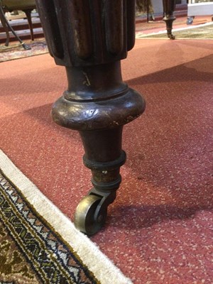 Lot 150 - A William VI mahogany library table with a...