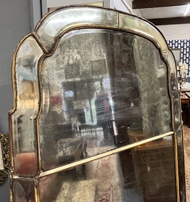 Lot 392 - A large Queen Anne wall mirror