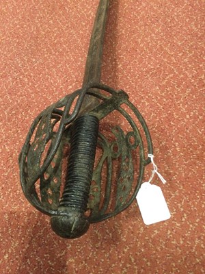 Lot 172 - An unusual 18th-century Scottish sword with a...