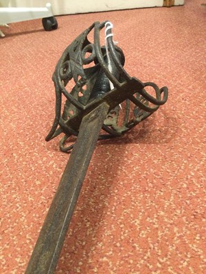 Lot 172 - An unusual 18th-century Scottish sword with a...