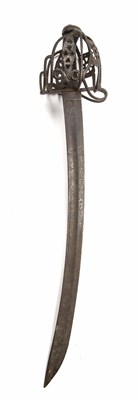 Lot 172 - An unusual 18th-century Scottish sword with a...