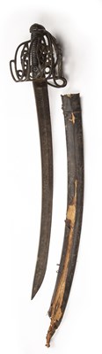 Lot 172 - An unusual 18th-century Scottish sword with a...