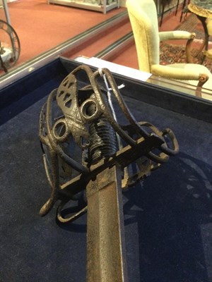 Lot 172 - An unusual 18th-century Scottish sword with a...