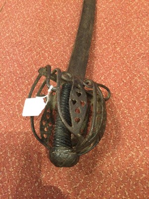 Lot 172 - An unusual 18th-century Scottish sword with a...