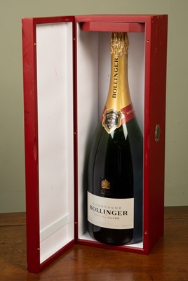 Lot 148 - A Bollinger Champagne display bottle and case;...