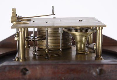 Lot 13 - A Victorian mahogany drop dial wall timepiece...