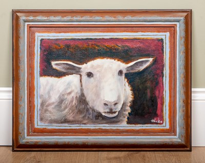 Lot 433 - Philip Hicks (1928-2021) Sheep signed (lower...