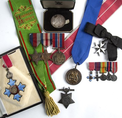Lot 162 - A Group of medals relating to Lionel Brett,...