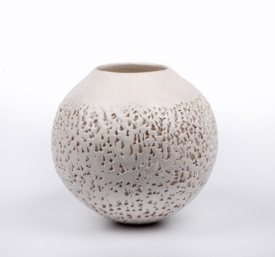 Lot 724 - Gabriele Koch (b.1948) Vessel white glaze with...