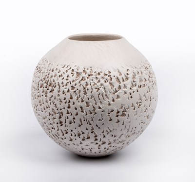 Lot 724 - Gabriele Koch (b.1948) Vessel white glaze with...