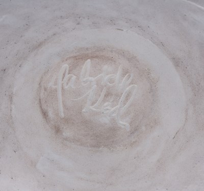 Lot 724 - Gabriele Koch (b.1948) Vessel white glaze with...